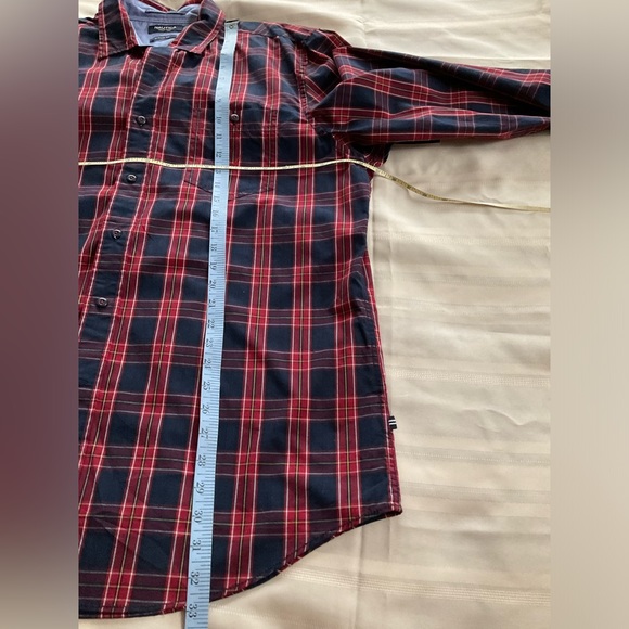 Nautica Classic Fit Plaid Button Down Shirt - Picture 6 of 7